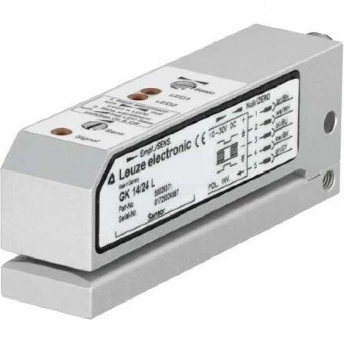 Вилочный датчик LEUZE GK 14/24 L емкостный PNP/NPN для этикеток 50026371