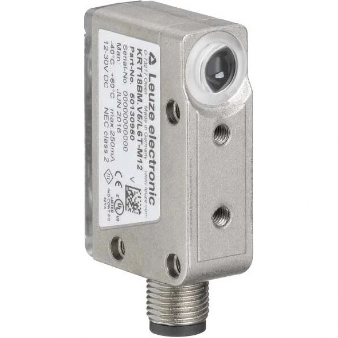 Датчик контраста LEUZE KRT18BM.V3/G6X-M12 с RGB LED, двухтактный, разъем M12 50131248